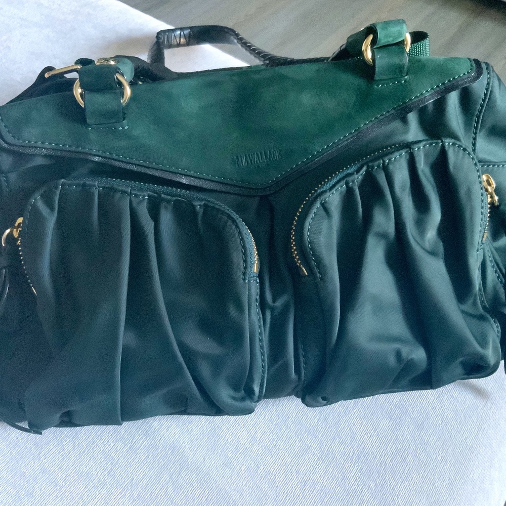 MZ Wallace like new green satchel/crossbody purse